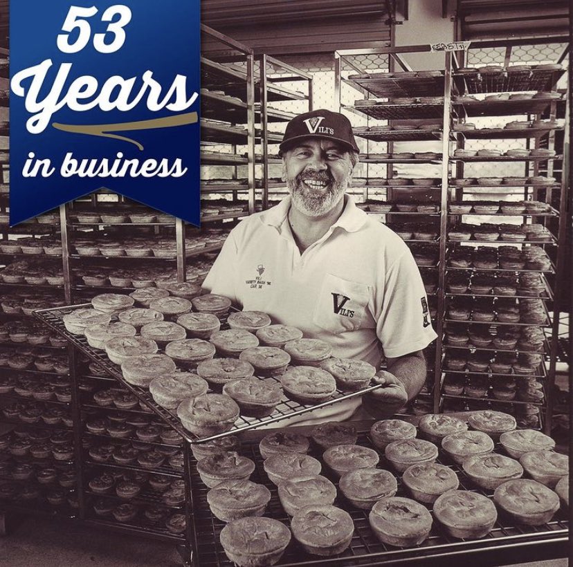G_Westgarth's tweet image. Flags at half-mast outside Vili’s factory &amp;amp; cafe at Mile End South. The legendary pie maker passed away at the age of 72 last night. 

Vili Milisits is being remembered as a great South Aussie, a larger than life character &amp;amp; an inspiration.

#ValeVili @9NewsAdel