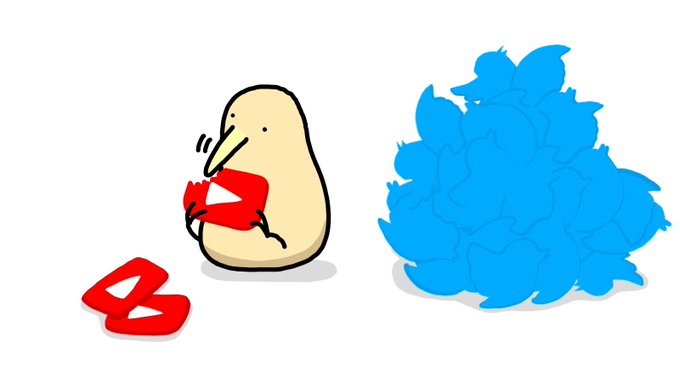 YouTubeを更新しようとするとTwitterの更新がとどこおり、Twitterを更新しようとするとYouTubeがとどこおるキーウィ 
