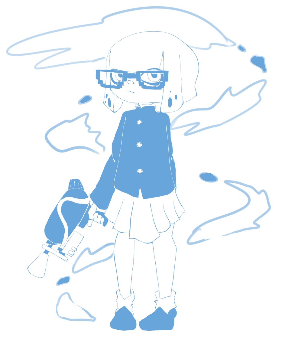 宮野 りーま 単色でオシャレ絵企画 いりまさんのオシャレな企画に参加させていただきました 私は鴨頭草色を担当しました タグを見れば他の素敵な絵描きさん達の素敵な単色イラストが見れるので是非飛んで見てください