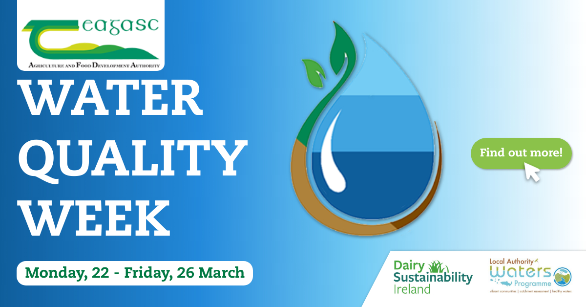 teagasc's tweet photo. That's a wrap for #WaterQualityWeek! The week covered a range of water quality problems and provided practical advice and solutions to farmers. Catch up on https://t.co/UuzJ02jhZd
@TeagascEnviron @agriculture_ie @DeptHousingIRL @WatersProgramme @DairySusIreland https://t.co/2EoiYQGgaa