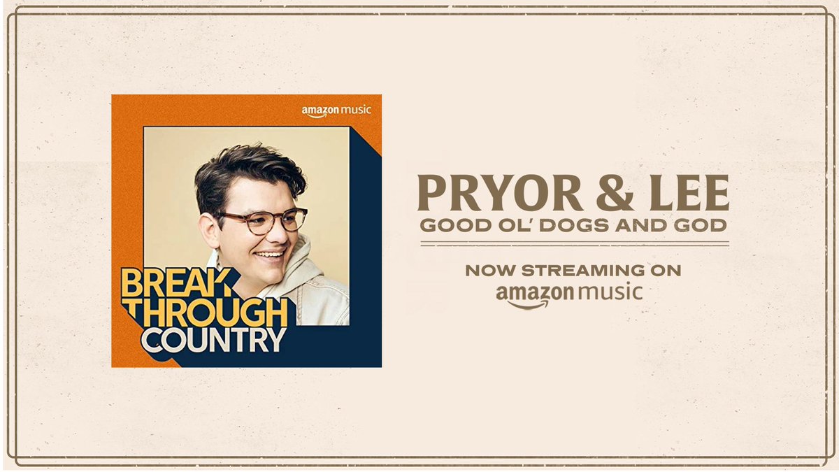 PryorAndLee's tweet photo. Thanks @amazonmusic for adding #GoodOlDogsAndGod to y’alls Breakthrough Country playlist!!!
https://t.co/OyBPlAJRAZ https://t.co/7eUtofot5v