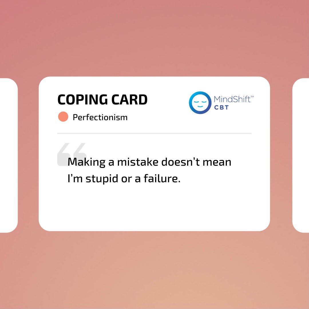 Remember: Everybody makes mistakes! Making mistakes from time to time is inevitable and does not mean that you have failed something entirely.