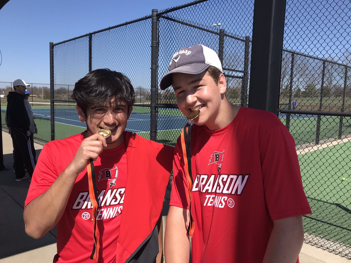 SeanKembell's tweet photo. Congrats @BHSPirateTennis on the victory at the Republic JV invitational! Elijah and Diego: 1st place flight 3, Josh and Jake 2nd place flight 1, Gavin and Chase: 3rd place flight 2, Andrew and Alvin: 3rd place flight 3. Thank you Republic for hosting! @BHSPirateSports #vamos https://t.co/fIhUIMVD5D