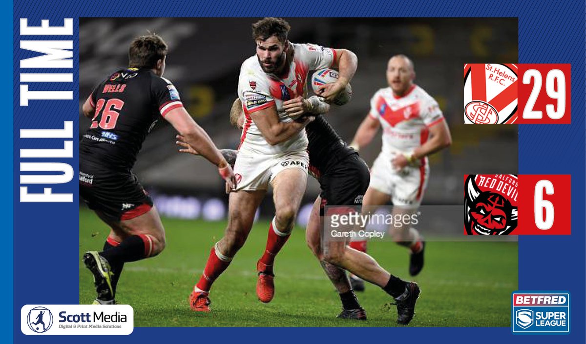 AntScottMedia's tweet photo. 🏉 St. Helens started their bid for a third Super League title in a row with victory over Salford in the opening game of the new season tonight. Read my report here ➡ https://t.co/hIaAGQ0HlR

#COYS #SLSTHSAL @RLVAVEL https://t.co/cwEDyi9HJf