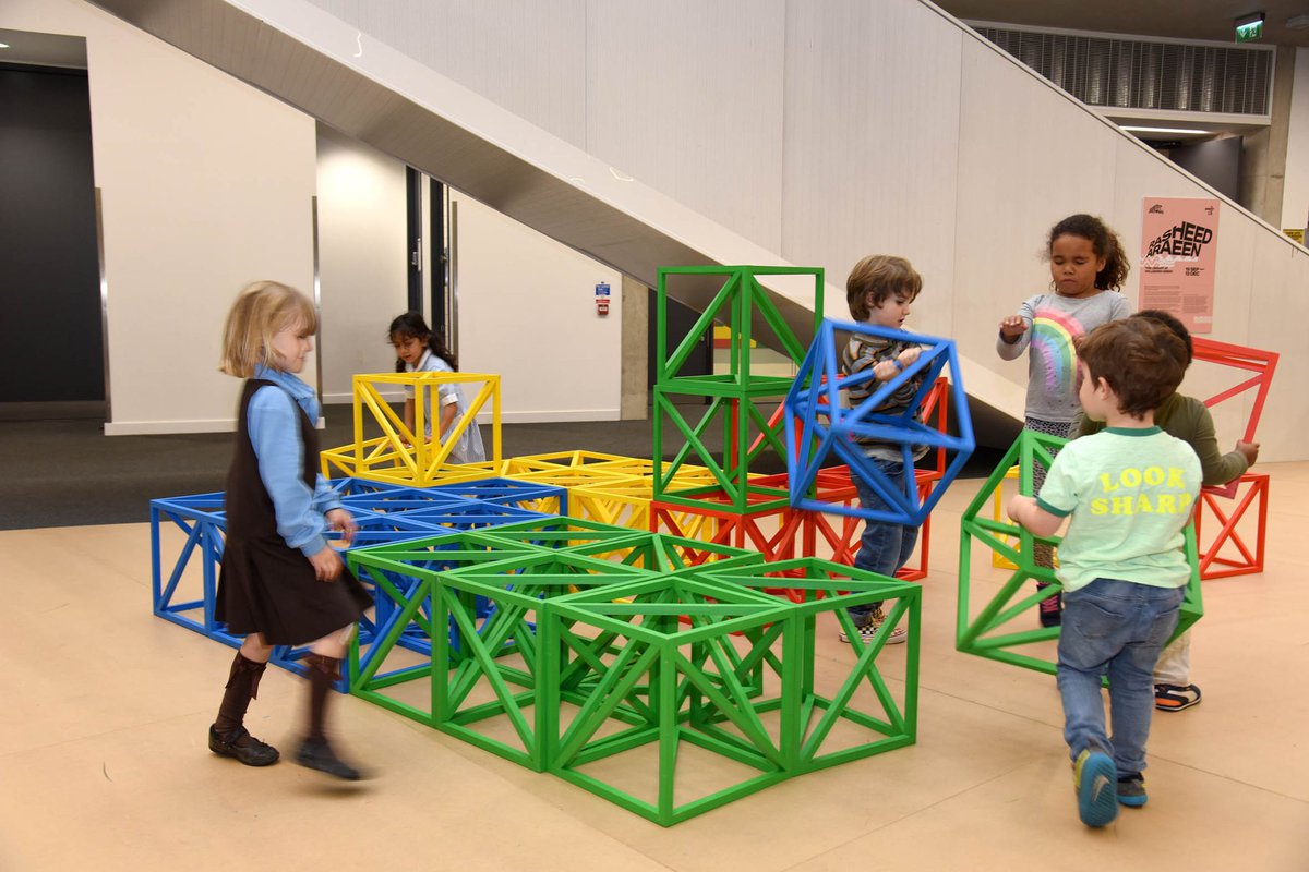 Rasheed Araeen's Zero to Infinity in the Library in Willesden Green @BrentLibraries as part of the Brent Biennial, Brent 2020, London Borough of Culture <a href="/LBOC2020/">Brent 2020, London Borough of Culture</a> – with a group of brilliant participants activating the work! Read more about it in our post linkedin.com/feed/update/ur…