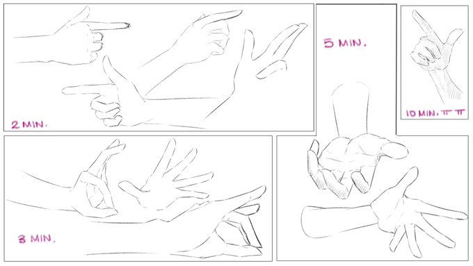 2, 3, 5 &amp; 10 min hand practice from yesterday 