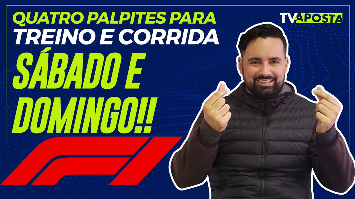 TvAposta's tweet photo. FÓRMULA 1 VOLTOU COM QUATRO PALPITES!!

Galera, tem GP do Bahrein nesse final de semana e o @MuriloFBorges  mandou vídeo com 4 palpites. 2 do treino amanhã e 2 para a corrida no domingo. Tem odd de até 4.50, corre lá: https://t.co/q5fDEDNyg7 #Formula1 #apostasesportivas https://t.co/6OgPb8Aues