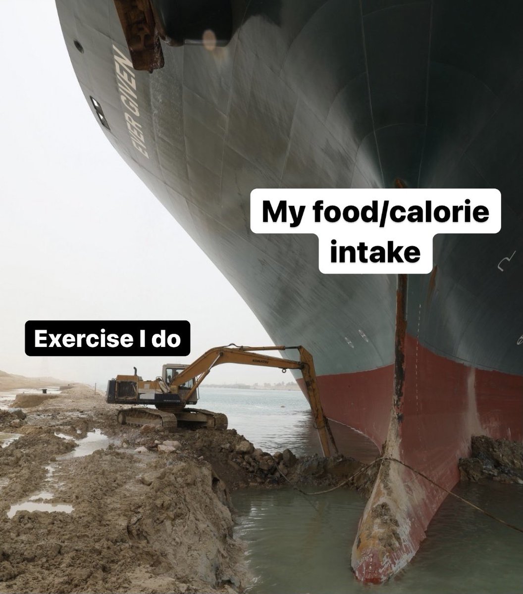 MazherArshad's tweet photo. The routine. #evergiven https://t.co/L1Y3FWyAL0