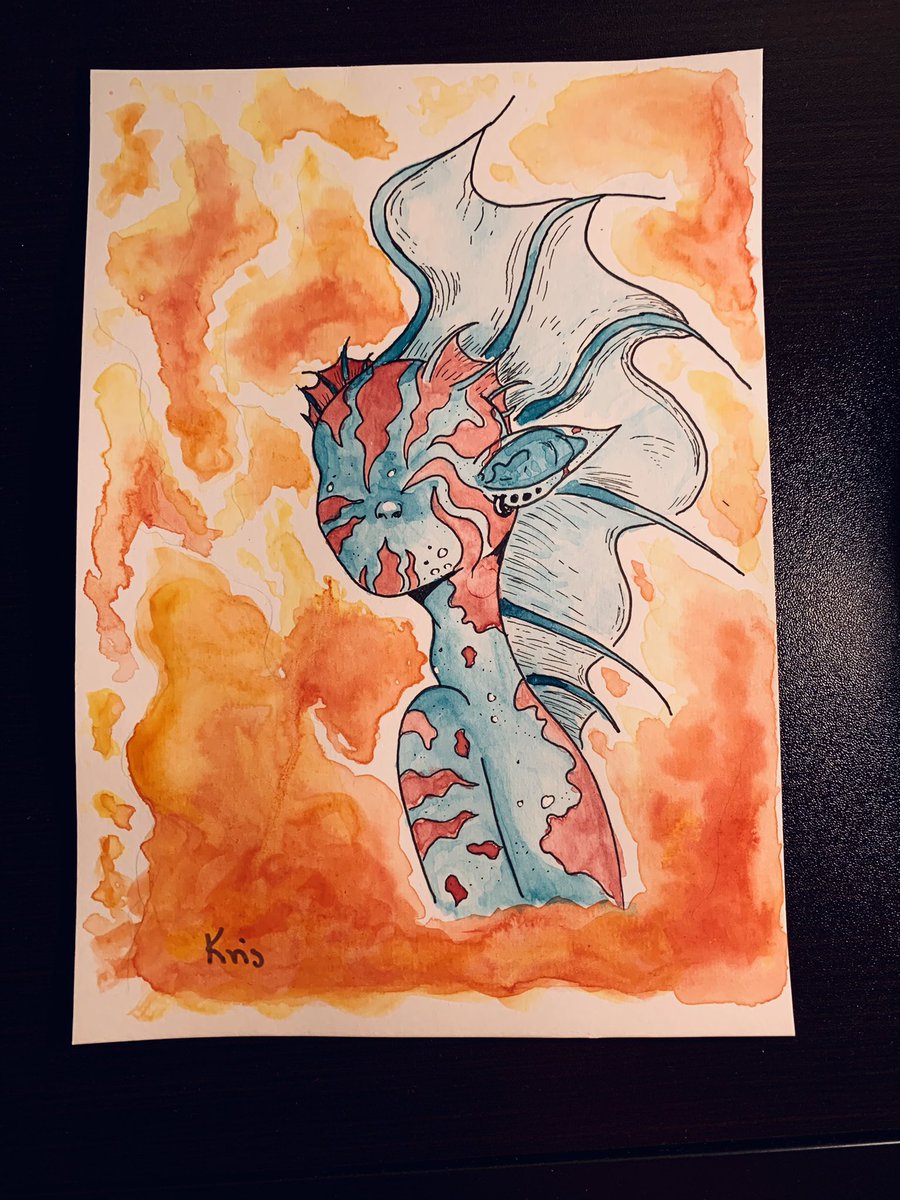 kskevik's tweet photo. #Watercolour painting 🥰 really love this one https://t.co/zScFUHmUP5