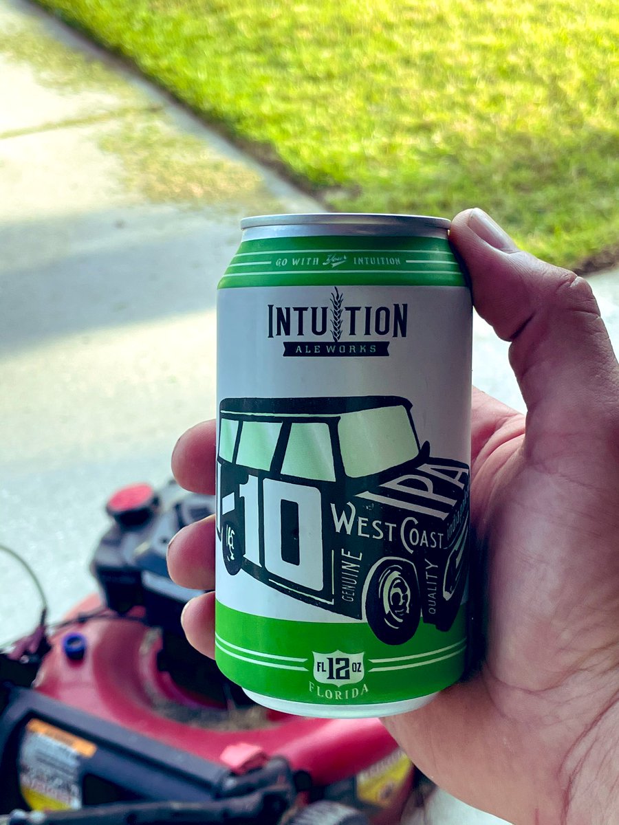 JuanBikes2Phish's tweet photo. Leta mow some lawn, with some Florida West Coast intuition #intuitionaleworks #intuition #ipa https://t.co/JgL7yfjozQ