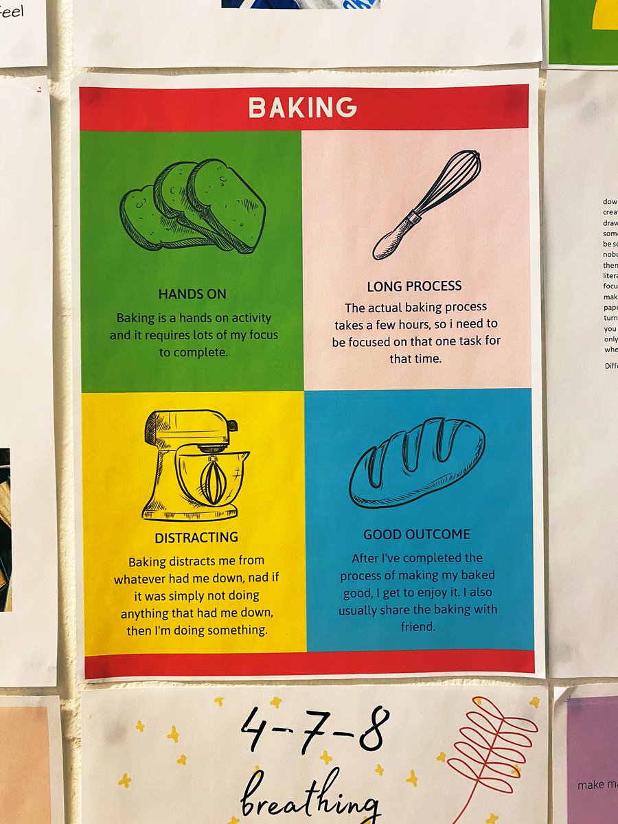 BechtoldMiss's tweet photo. Grade 9’s created their own coping mechanism wall for Health 9! Next step is to explore and try out these wonderful ways to cope with stress! https://t.co/91WnIkultA