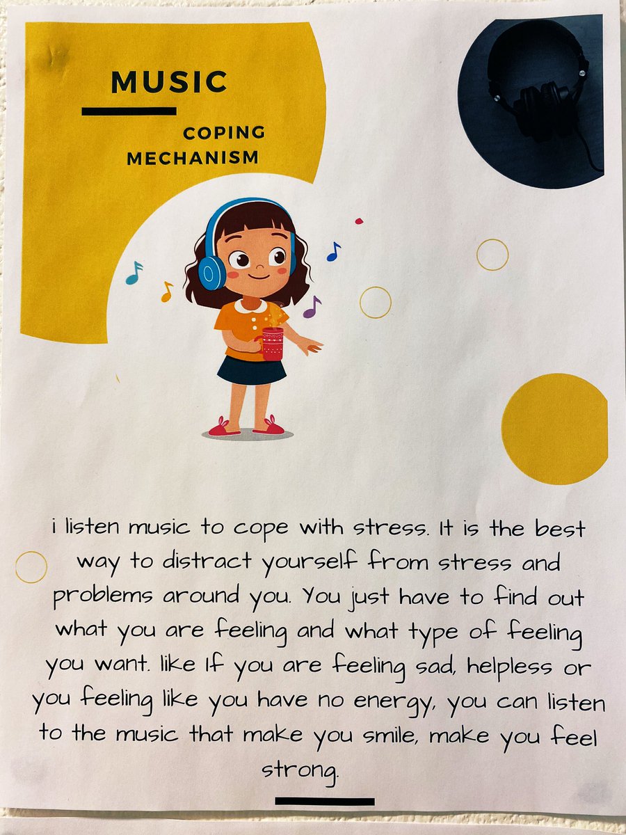 BechtoldMiss's tweet photo. Grade 9’s created their own coping mechanism wall for Health 9! Next step is to explore and try out these wonderful ways to cope with stress! https://t.co/91WnIkultA