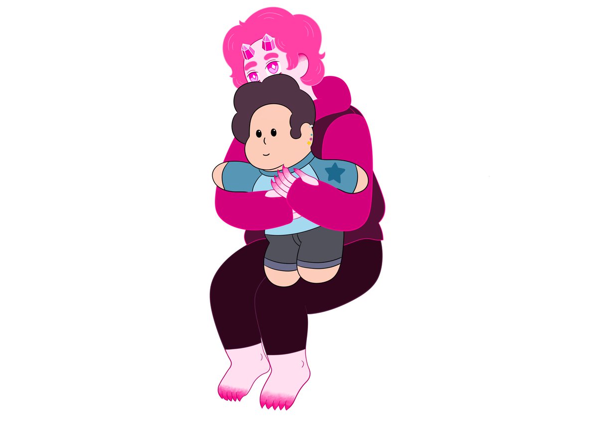 soultern89's tweet photo. Steven asked Pink what kind of gift he wanted for his 2 months anniversary of their meeting and after Steven stopped chuckling at the adorable answer, he enlisted Pearl's help to grant the little gem's wish.

Concept belong to @dizzystarcomet  from his fanfiction Call me yours. https://t.co/d4BMPU7o9J