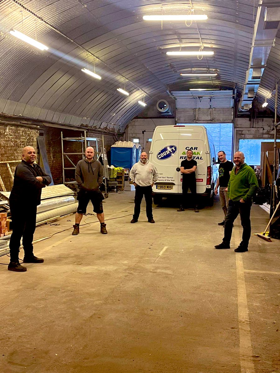 53two's tweet photo. Today we moved a LOT from the studios to the arches as we start ANOTHER new chapter in the life of 53two &amp; @MAPlatform. We genuinely couldn’t have done it without this incredible team of helpers (&amp; @alexandrajmax, photographer here!) We unmasked &amp; posed! THANK YOU HEROES! 💙💜 https://t.co/VyCdEfZFVJ