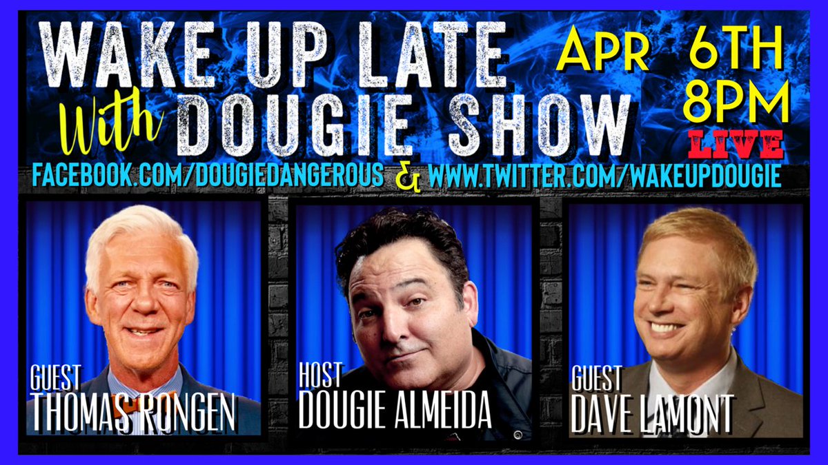 WakeUpDougie's tweet photo. No Show this coming week! Dougie is busy w/#StandUpComedy Next show Apr 6th will be a #SportsShow with #SoccerLegend @TRongen & #ESPN s own @DaveLaMont1 #CUTHEN https://t.co/py3Ul9Ng9N