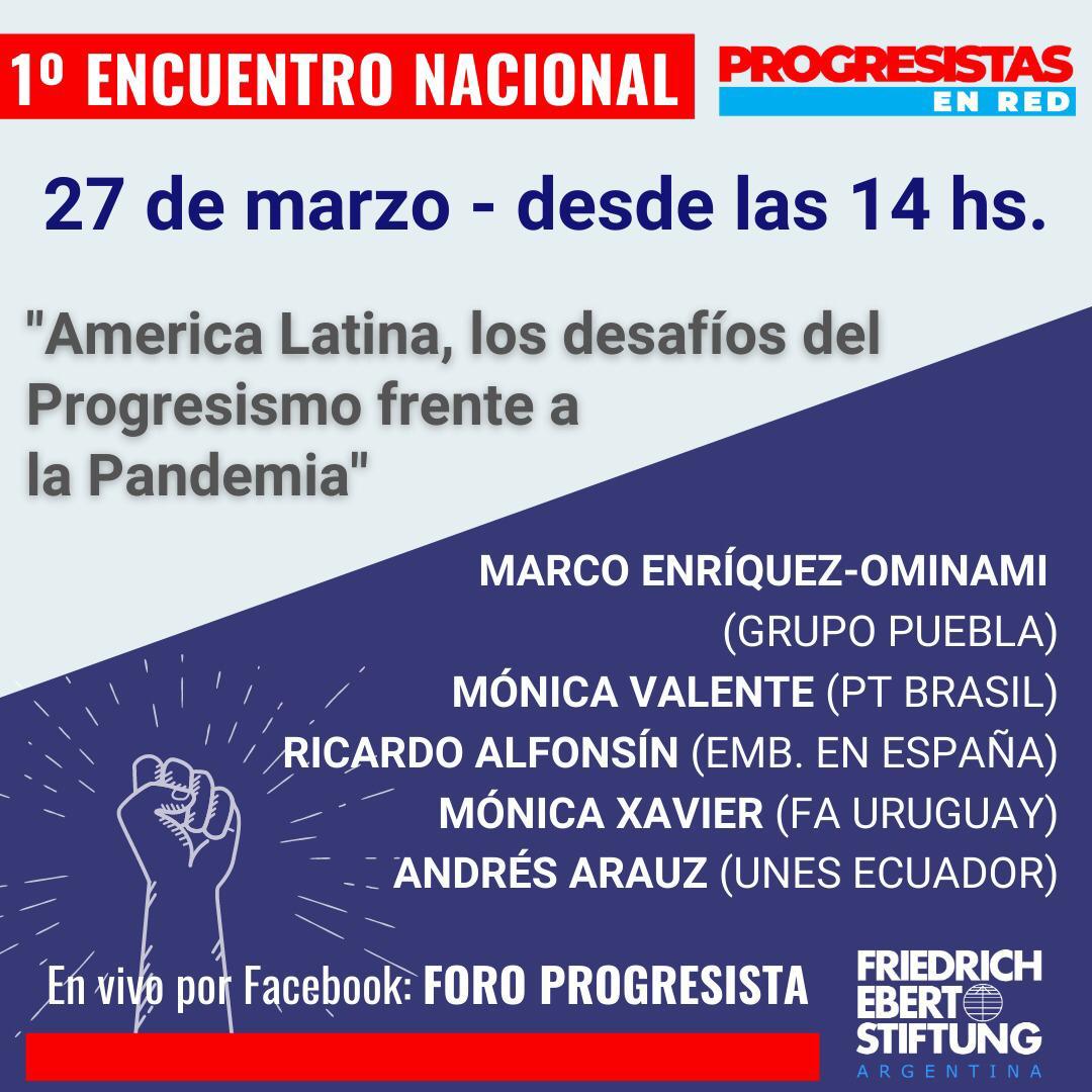 coopSersano's tweet photo. Líderes latinoamericanos en el 1er. ENCUENTRO NACIONAL de #ProgresistasEnRed! El 27/3 a partir de las 2 pm debate con @ecuarauz @movalente @ricalfonsin @EsMonicaFA y @marcoporchile. Inscripción 👉 https://t.co/yLUwoOu9Vz https://t.co/0rdMjgktJ1