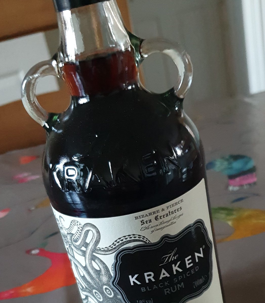 Nothing feels more pirate than a rum bottle with rings. #yarr #yohoho
