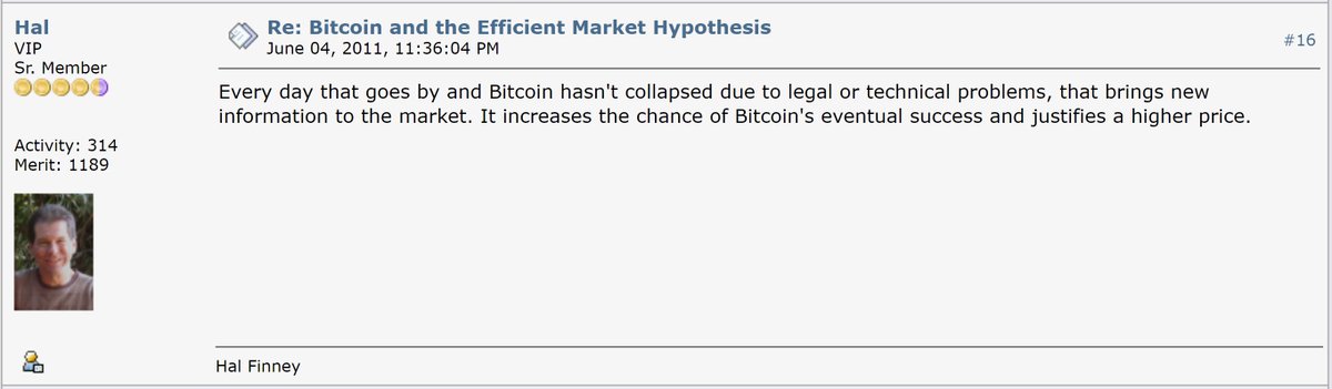 DocumentingBTC's tweet photo. #Bitcoin was worth $11 when Hal Finney wrote this https://t.co/4lcIAZxWJ6