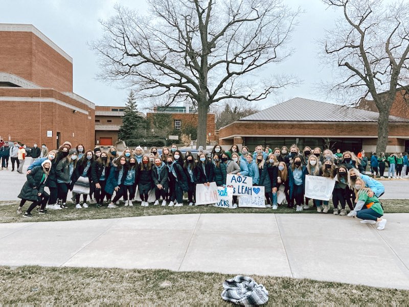 Happy Dance Marathon!! Kicking it off this year with a welcoming parade for our miracle kids, and starting to learn the morale dance! Click the link in our bio to live stream the marathon 🤩🤩