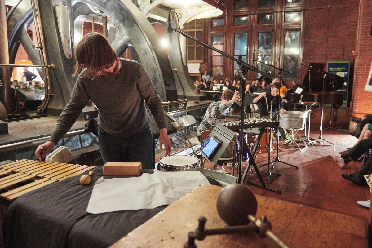 Happy 10th Birthday to one of our favorite places in the city, <a href="/MetroWaterworks/">Waterworks Museum</a>! Here's a photo from the last show that we did there, featuring a brilliant @hhhhhennies premiere with Meridian &amp; <a href="/PhillipBush/">Phillip Bush</a>.