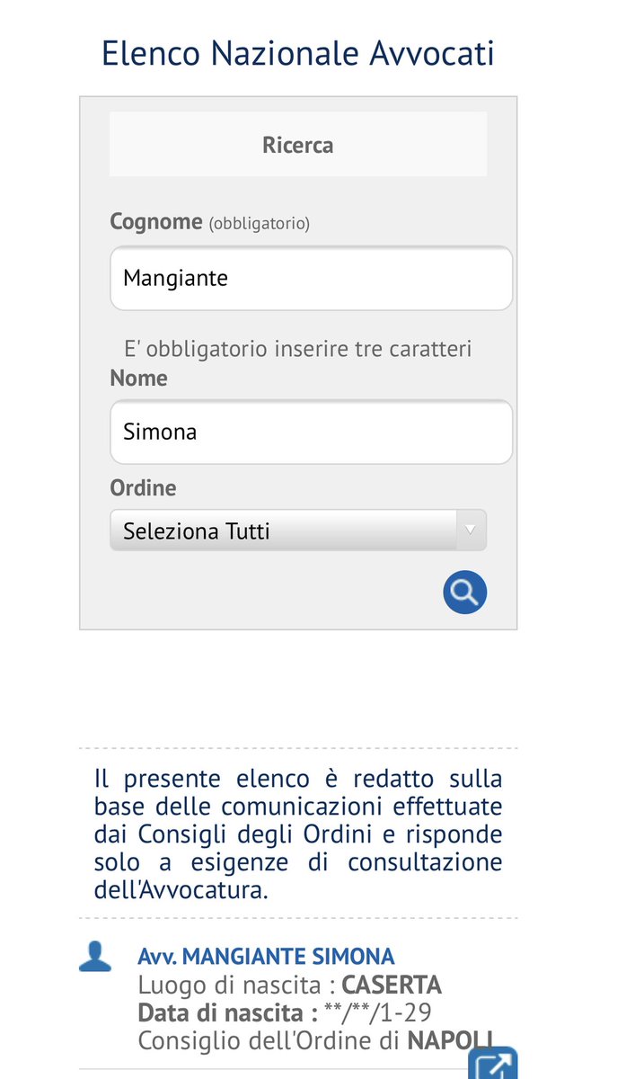 SimonaMangiante's tweet image. The lawyer handling my defamation case just made me notice that my records as an attorney comes up with a basic search on the Italian national list of lawyers. How the so called “ investigative journalist” didn’t see that?  Malicious intent, proven.#fightdefamation