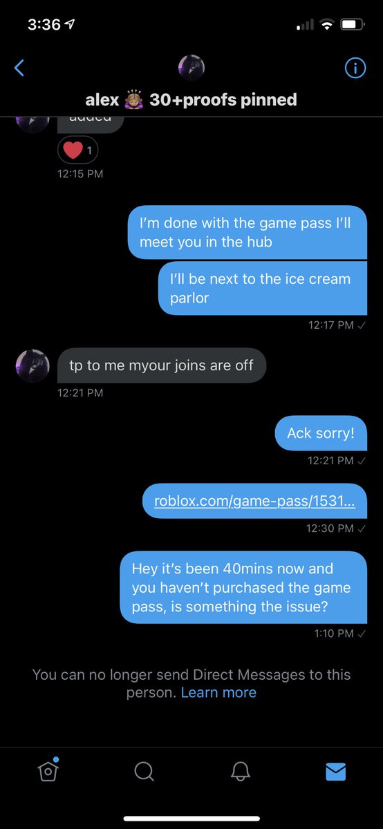 BearlyAlivelol's tweet photo. Everyone who cross trades! @dxrlingalex is a scammer! She scammed me of my new mermaid halo!
She had about 30 proofs so I was okay going first and she never gave me robux!

Please help spread awareness!

Her roblox username is jimmybob_lol https://t.co/vXzjnACr6n