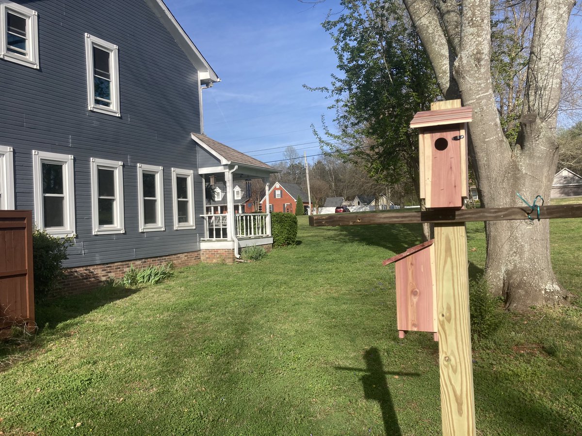 Matt_Kroschel's tweet photo. We are taking a cue from @hsvgarden and #Tweetsville adding some forever homes to the yard. Because home is where the birds are. โค๏ธ
๐ Our #RedDoorRetreat https://t.co/hiLruaFwAQ #Huntsville https://t.co/sHcZRIPJTk