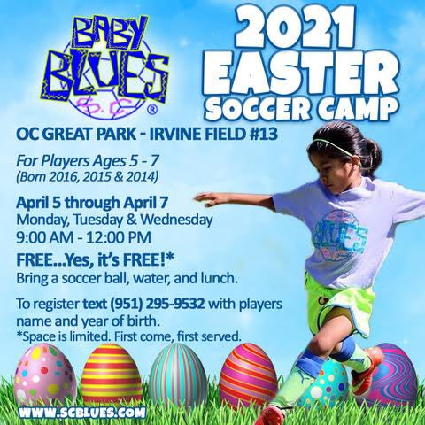 If your daughter was born in 2014, 2015, or 2016, register for our FREE Baby Blues Easter Camp! 🐣🌷