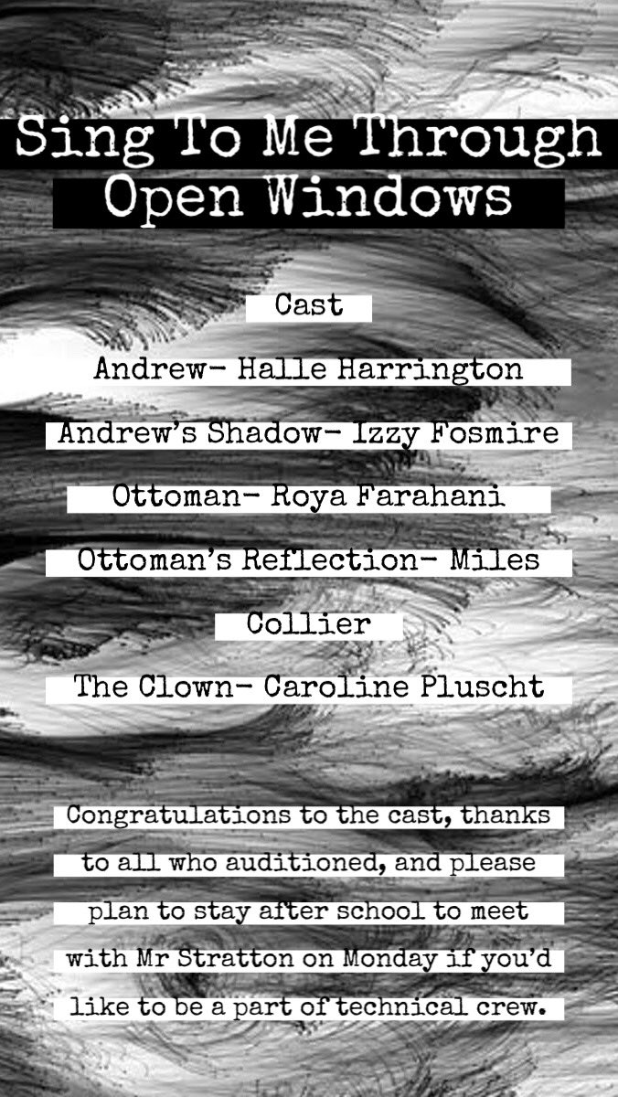 Congrats to the cast of our spring show!!
