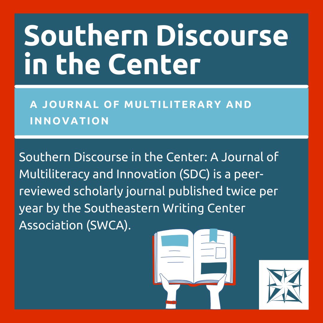 SWCA_WC's tweet photo. Are you looking for some weekend reading? Check out our journal, Southern Discourse in the Center: A Journal of Multiliteracy and Innovation! You can find the link to the latest issue in the bio. #FeatureFriday https://t.co/9jwqdi62eG