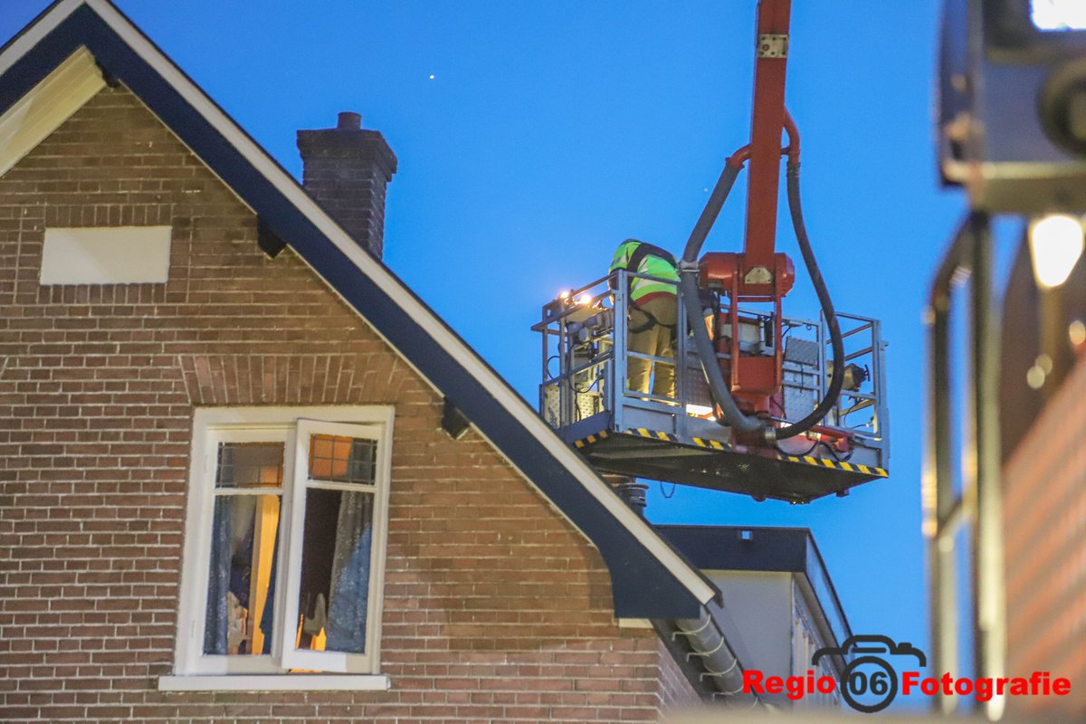 Melding schoorsteenbrand Floralaan Apeldoorn