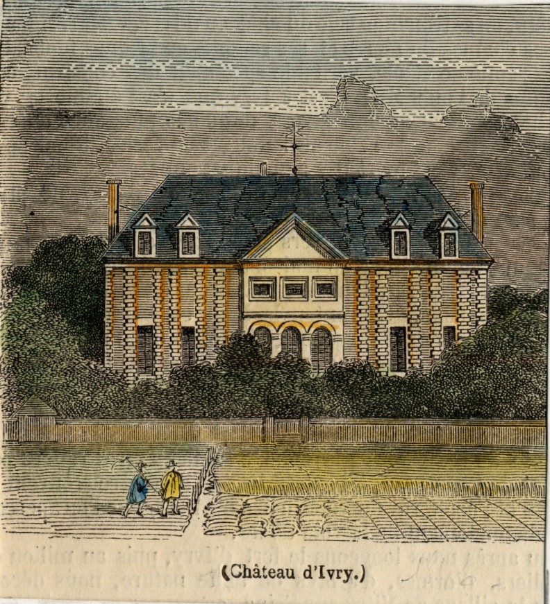 Le château de  @mairieivry est construit en 1690 par Claude Bosc, peu avant sa nomination comme prévôt des marchands de Paris. Marie-Adélaïde de Bourbon, mère de Louis-Philippe Ier, y meurt en 1821. Il est détruit avant 1840, mais subsistent l'orangerie et une partie des communs.