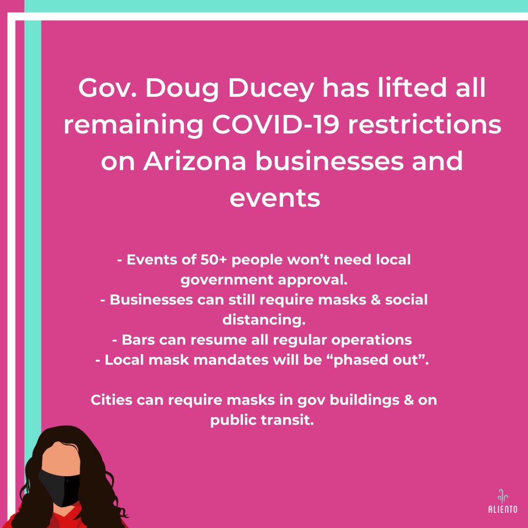 ‼️The Undocumented community is eligible for the COVID-19 vaccine! ‼️

Vaccines are open to ANYONE 16yrs &amp; older in Maricopa, Pima &amp; Yuma Counties. It is FREE regardless of immigration status!

You can schedule an appointment :
podvaccine.azdhs.gov