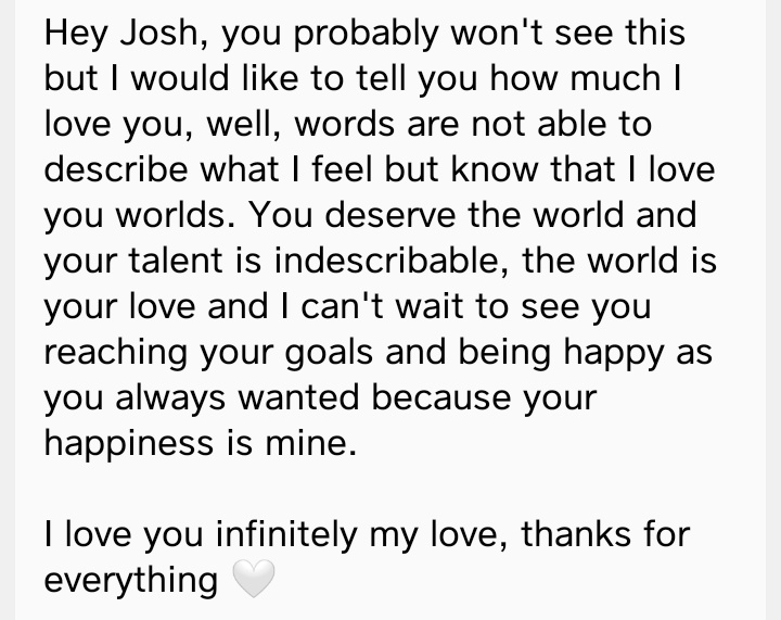 Classicalogg12's tweet photo. { #LettersToJosh × @joshbeauchamp } https://t.co/AE8hkJfzaH
