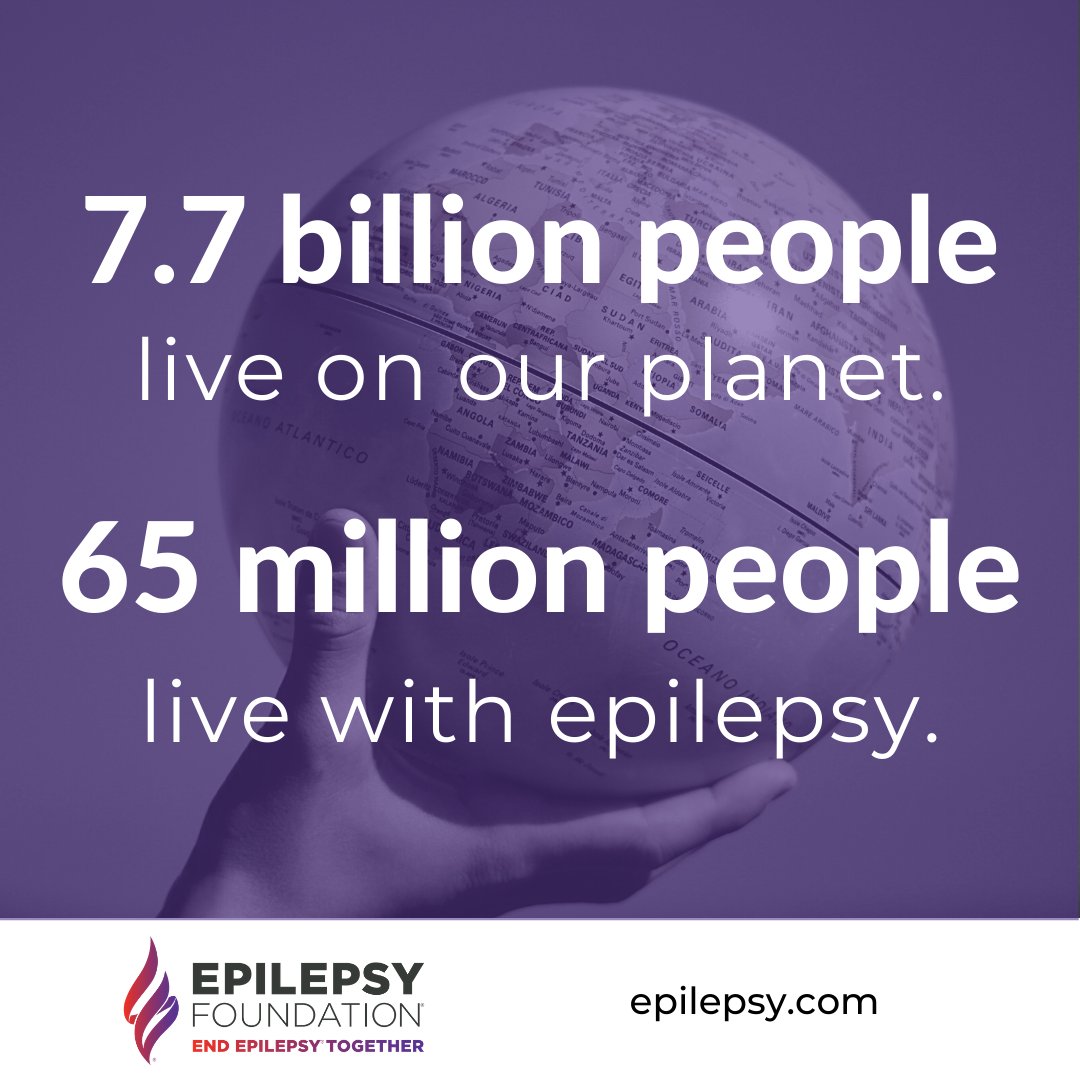 EpilepsyFdn's tweet photo. 7.7 billion people live on our planet. 65 million of them are people with epilepsy. Learn more about epilepsy at https://t.co/23FJbzq6HR https://t.co/sJUjqJYa2x