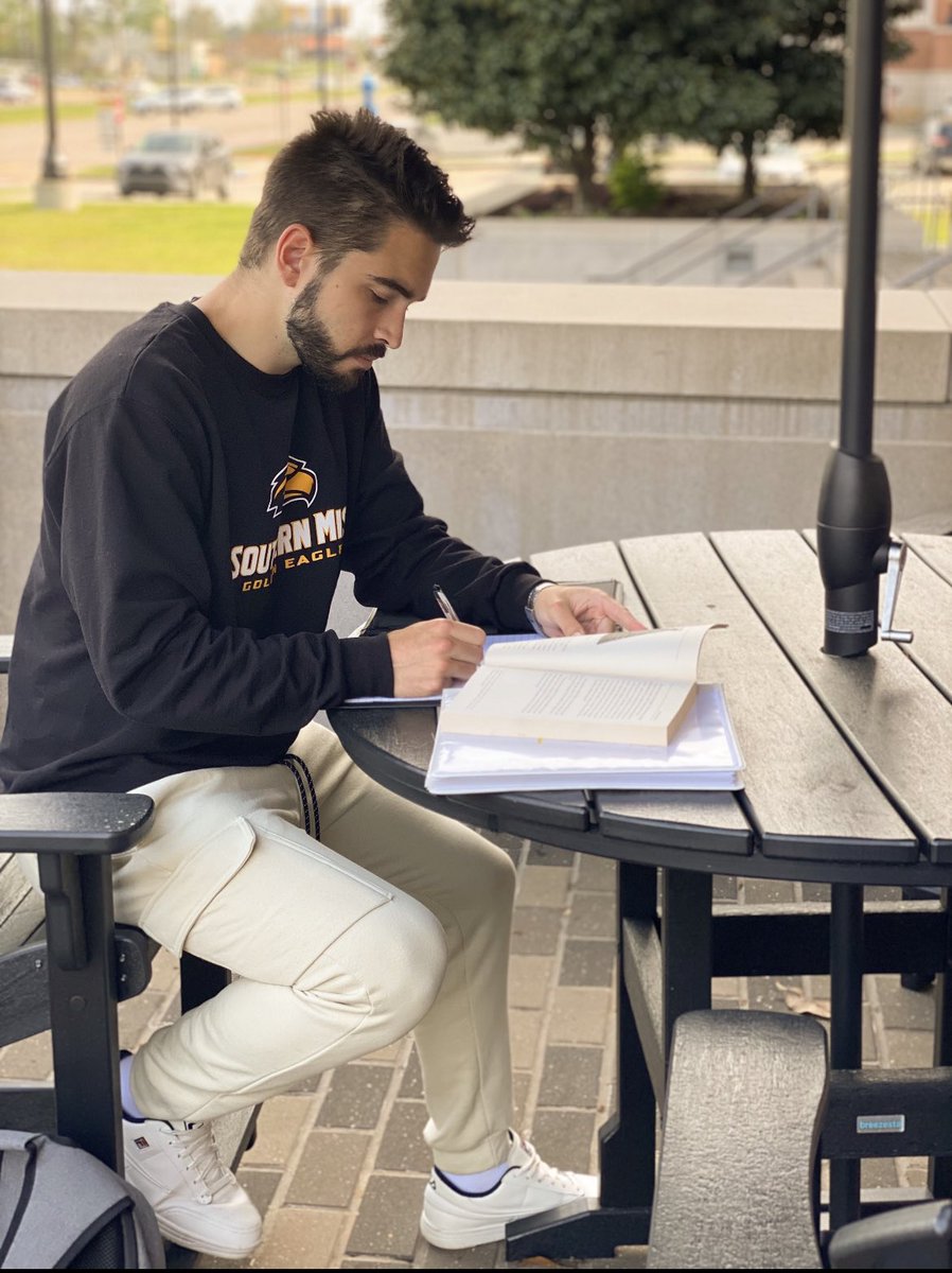 “It is hard balancing work and school. Southern Miss Business study areas give me a space to focus. Being a business student has its perks, especially on days like this.” - Rhen McLeod, Marketing Major and Cintas Business Student Ambassador