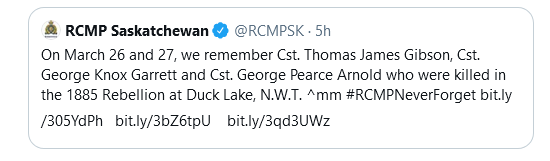 The RCMP have now deleted this tweet, but in the spirit of #RCMPNeverForget here it is.