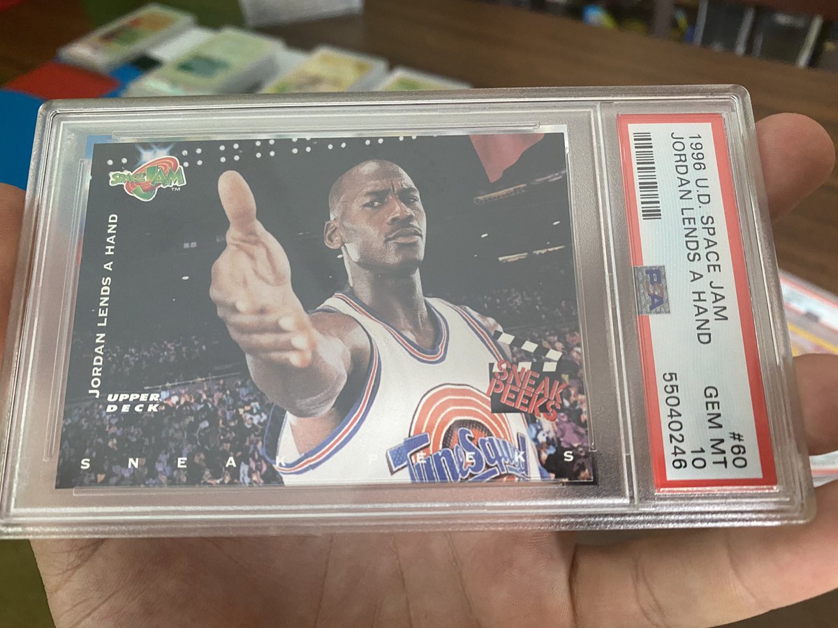 JugglinJosh's tweet photo. Just got this back from @PSAcard! #WelcomeToTheSpaceJam https://t.co/V5zVIiJLVJ