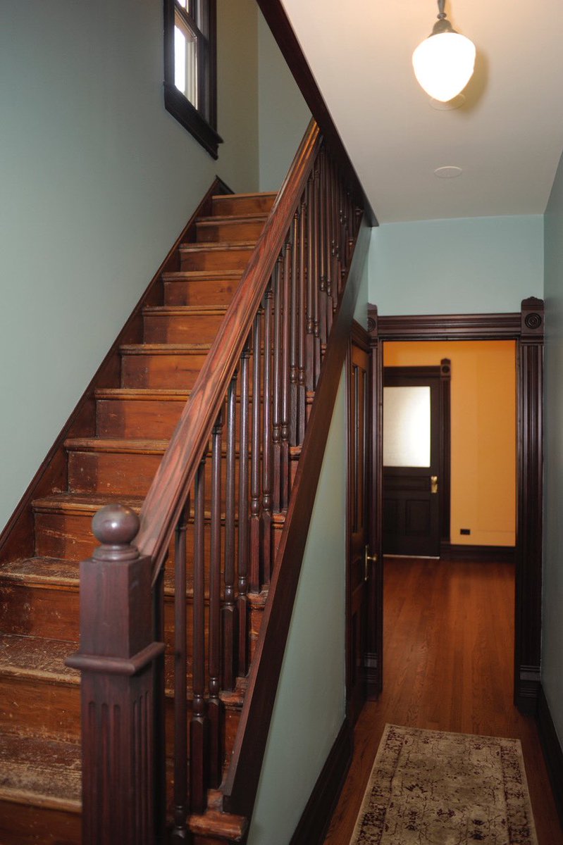 WDBirthplace's tweet photo. You can’t miss the staircase crafted by Elias Disney at Walt’s Birthplace-it’s right by the entrance! A similar staircase exists in the classic animated film Lady & the Tramp, set around the same time period that Walt’s first home was built. 🏡 #DisneyInRealLife https://t.co/I01rz0FOq3