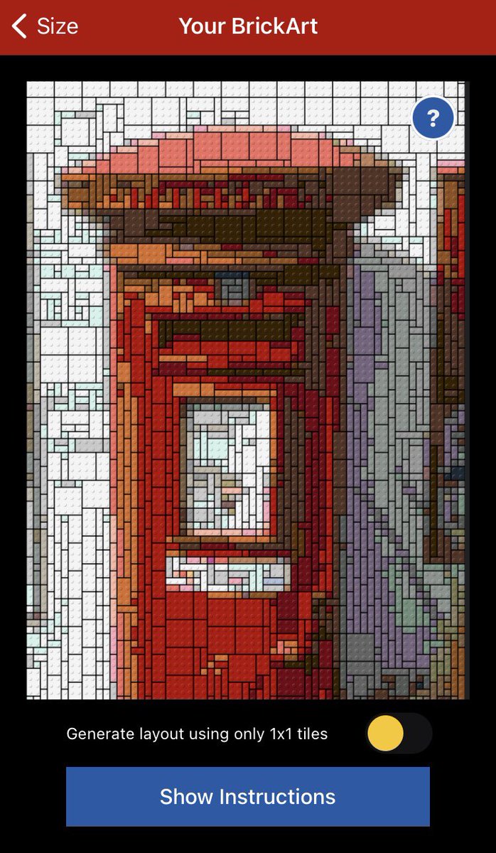 brickartapp's tweet photo. A British Postbox made with BrickArt https://t.co/fgr5Oi5bBa #legoart #mosaicart #legoartist #pixelart #pixelartist https://t.co/lUJ0Y3Zi61
