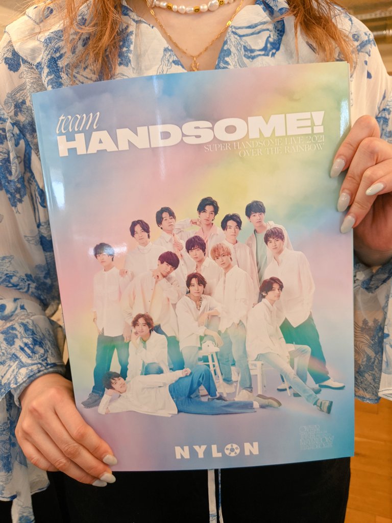 TEAM HANDSOME！ NYLON SUPER vol.4 FASHION] BIGサイズでまるごと一冊《TEAM HANDSOME！》発売決定！ 虹色