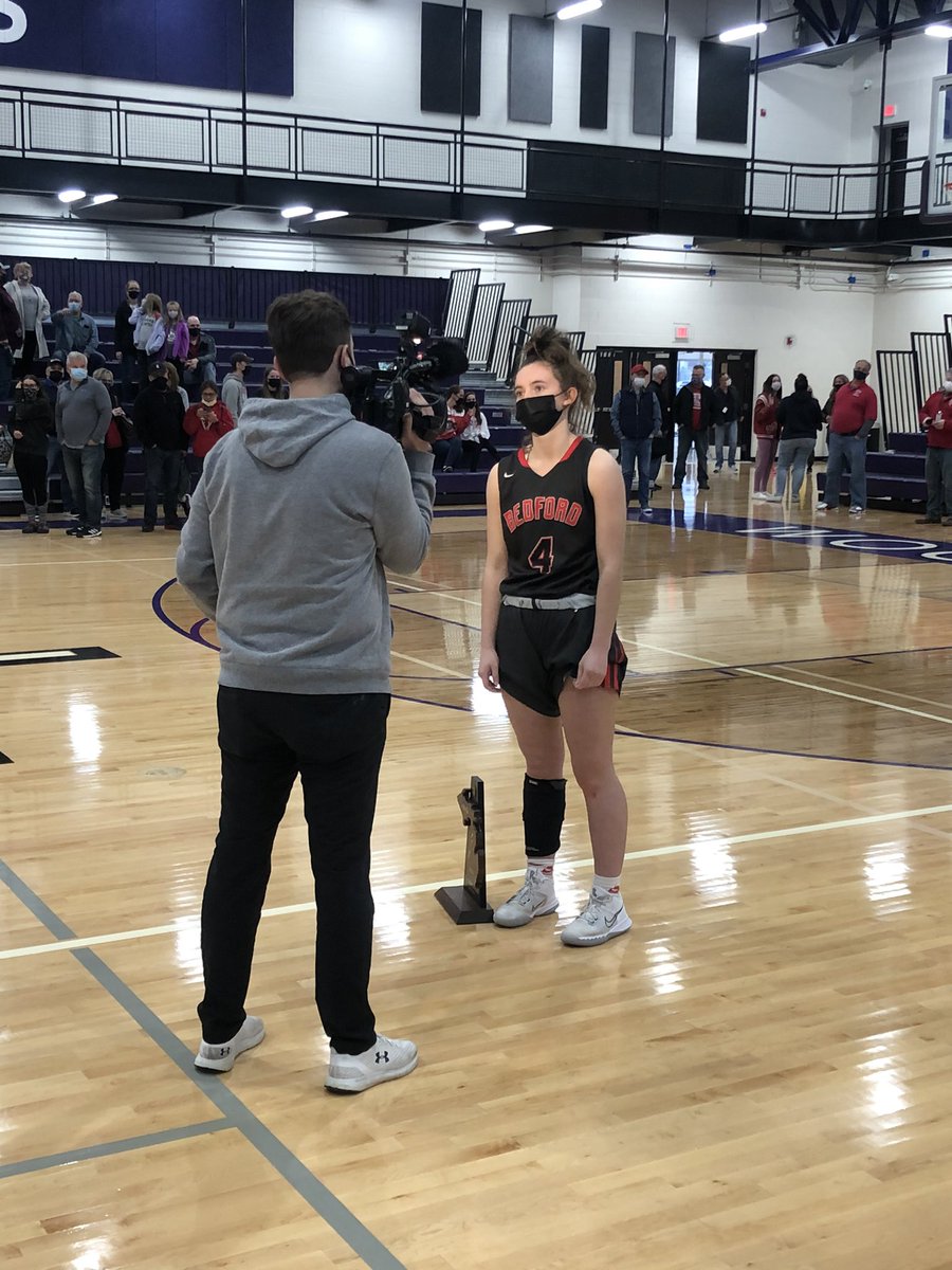 Bedford girls are the district champions for the third year in a row! Congratulations to the whole team on a great win. The mules were led by Savanna Killinen with 12 points and Grace Ryan added 10. Sophia Gray contributed 4 assists!