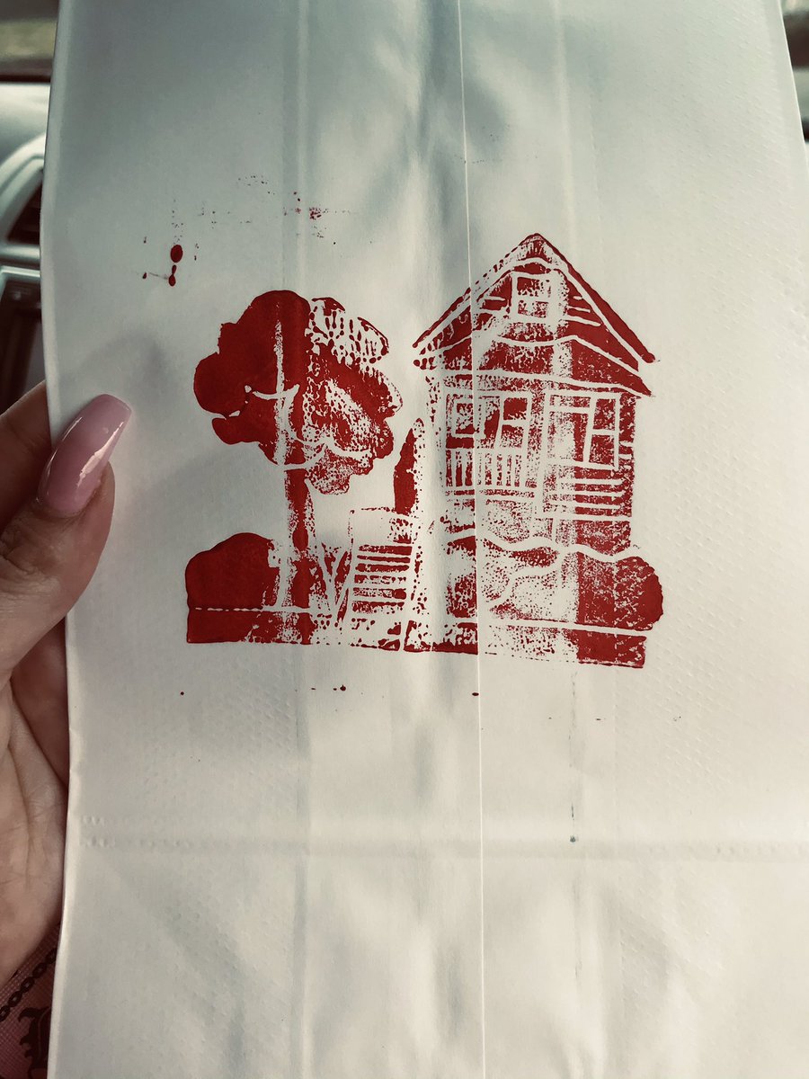 Guess what goes in this bag? 
Hint 1: It’s delicious. 
Hint 2: you can get it at the Red House tomorrow afternoon❤️