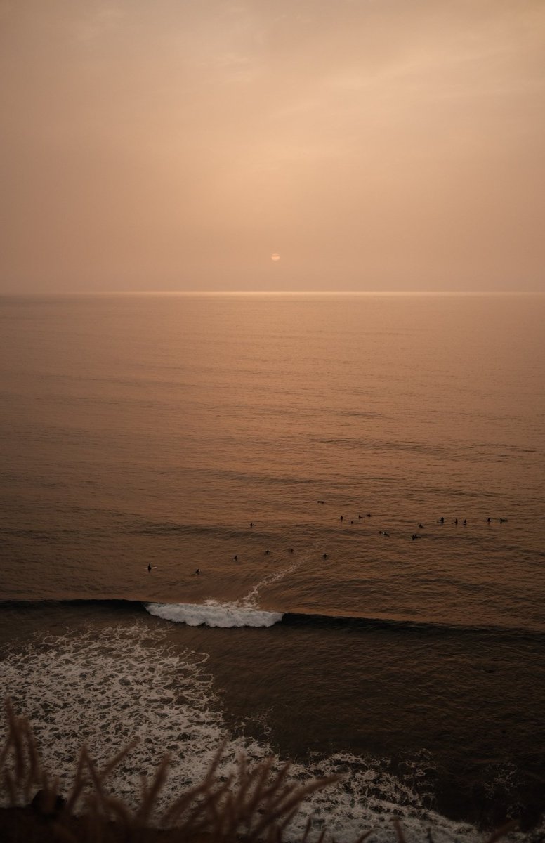 Atardecer con calima.