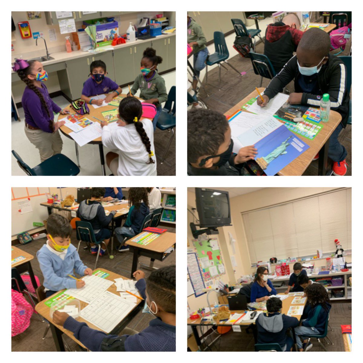 PAFA_STARS's tweet photo. We had a PAFArrific first week back from break! We caught our Stars reading, writing, talking, and solving all around campus!! #SDOCGoodtoGreat #ReadWriteTalkSolve https://t.co/XJUUIwPKVR