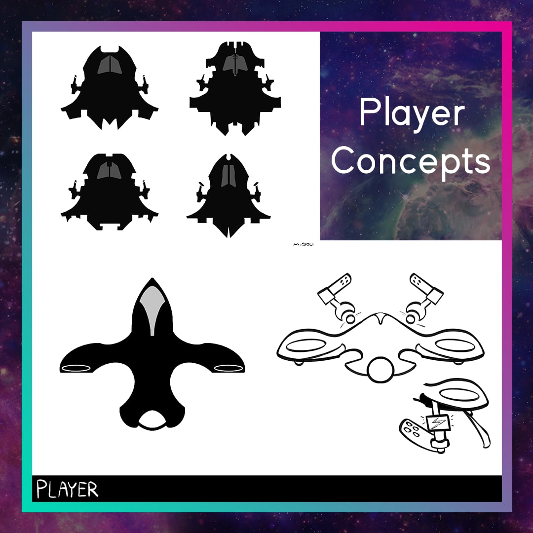 atecgamelab's tweet photo. Here are some of the early concepts of the player spaceship, along with the "blasters" that are attached to it! 🔫 Get ready to see it in action! 💥
.
#utdallas #utdallascomets #cometlife #utdallaslife #utd #atec #gaming #galaxybusterselite https://t.co/CvsKWRgv0F