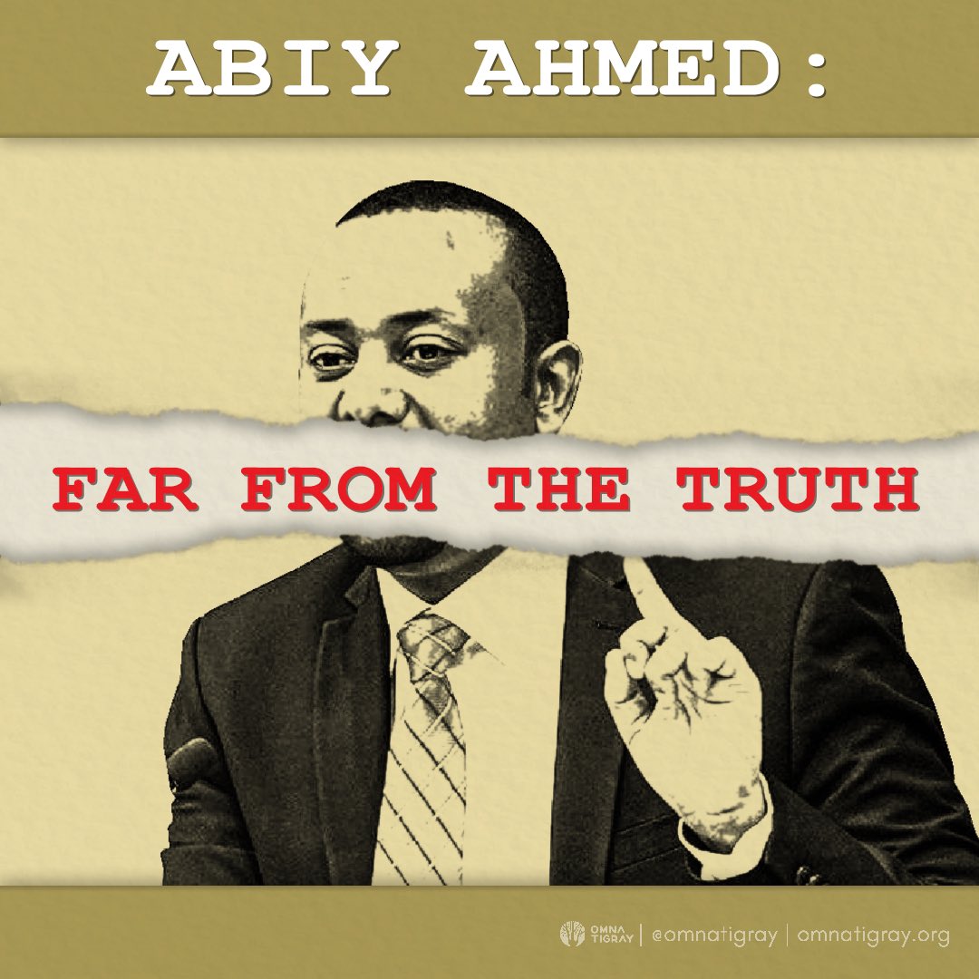 OmnaTigray's tweet photo. The unelected PM of Ethiopia @AbiyAhmedAli needs to be held accountable for his actions resulting in genocide, mass killing, mass rape, mass imprisonment, weaponized starvation + communication/media blackouts particularly in the regions of Tigray, Oromia + Benishangul Gumuz. https://t.co/VmhYfNSwVO
