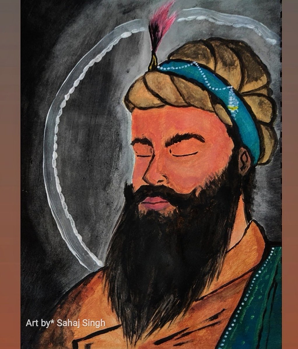 CrazySahaj's tweet photo. Dhan dhan Sri guru tegh bahadur Sahib ji
Art by @CrazySahaj 
#art #painting #Waheguru #Gurudev #artistsontwitter https://t.co/a1v58X2PPG