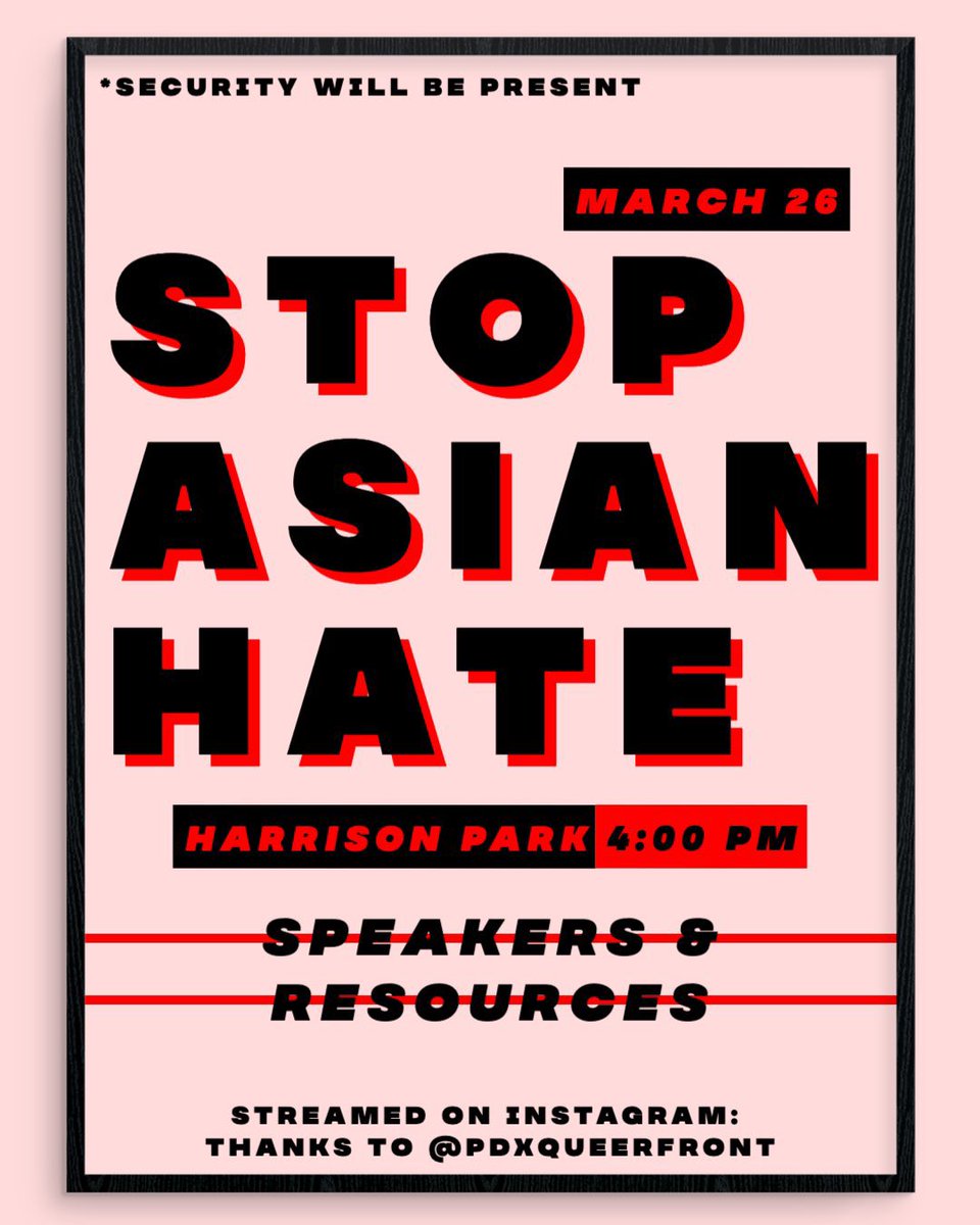 mirkwork's tweet image. I’m at the #StopAAPIHate community rally at Harrison Park here in Portland right now and it’s huge!! No idea how many people are here, but the park is full of families.