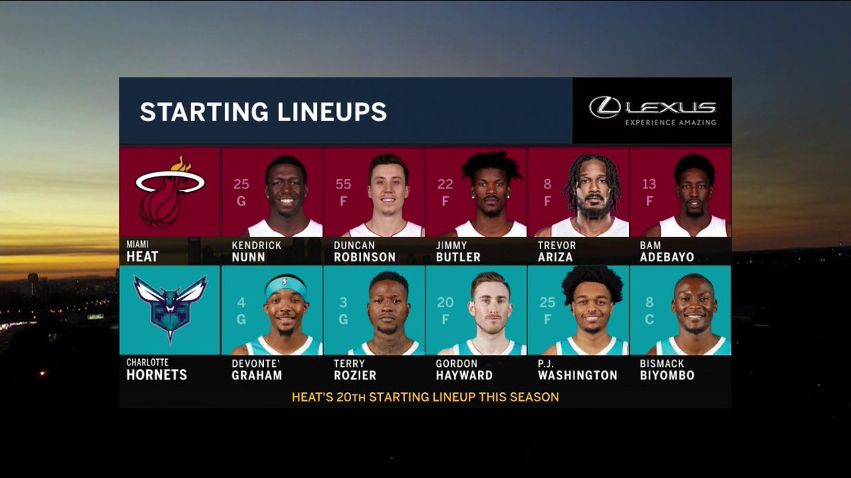 FanDuelSN_Heat's tweet image. Another new starting lineup for your Miami Heat 👀

GAME TIME.

Watch the @MiamiHEAT live on:
📺 FOX Sports Sun
📲 FOX Sports Go: a.fsgo.com/7RUTIztpGeb

#HEATTwitter #NBA #MIAvsCHA